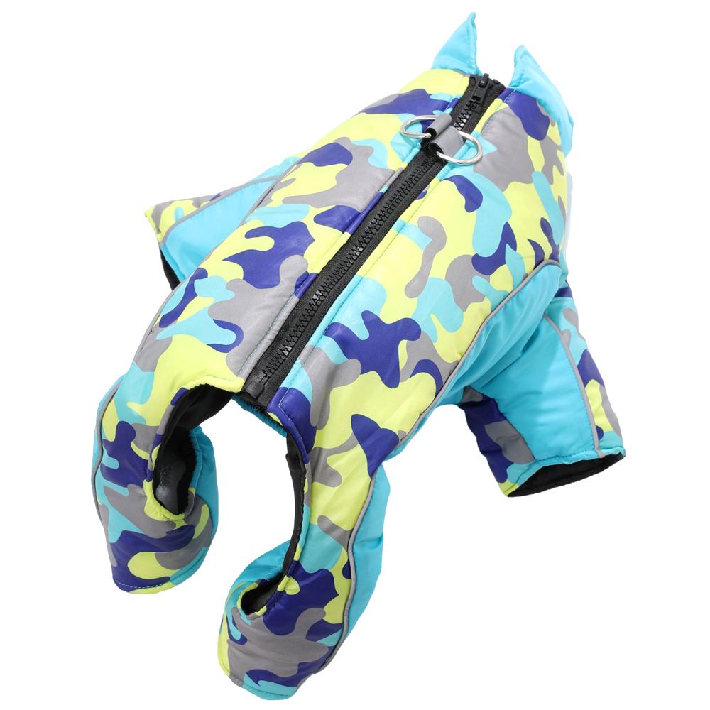 

Утепленные комбинезоны для собак, зимняя ветрозащитная теплая куртка для щенков маленьких и средних собак с D-образным кольцом, эластичная, светоотражающая, одежда для чихуахуа и йоркширских собак L