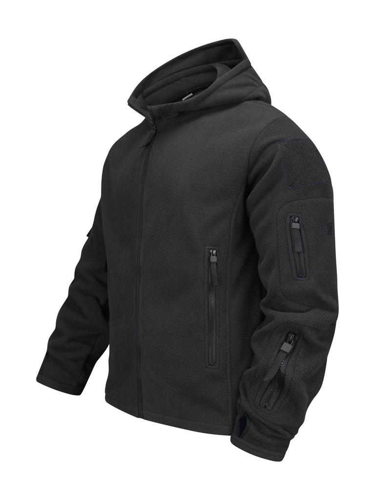 Men's Warm Fleece Hooded Jacket - 2025 Autumn/Winter Collection