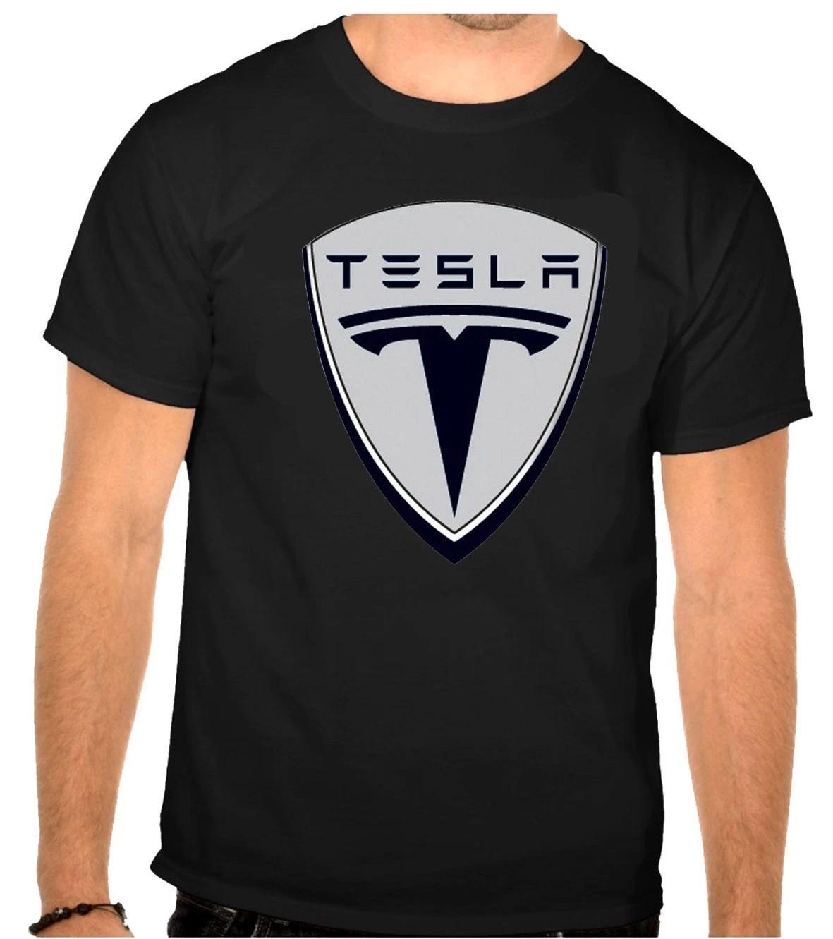 Tesla Car Logo Black Kids T-Shirt -1274 -Kids- M