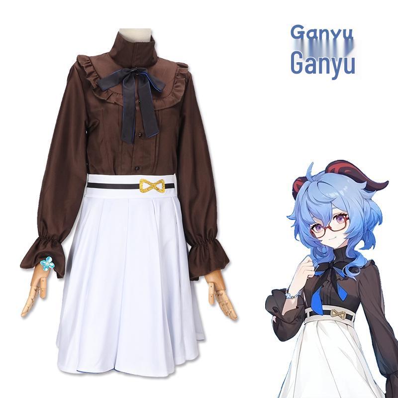 

Genshin Impact Ganyu Cosplay Costume Set for Women XXL