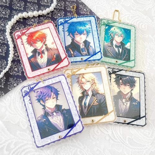 Acrylic Frame [Floral Pattern] for Otaku Activities, Small Item Storage, Acrylic Stand Case, Anime Otaku, Anime Goods Storage, Display, G.Trigger, Gre