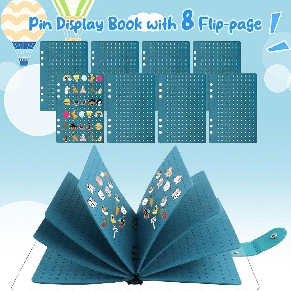 Space Saving Felt Brooch Storage Book Dust-proof Badge Charms Organizer Home Accessory