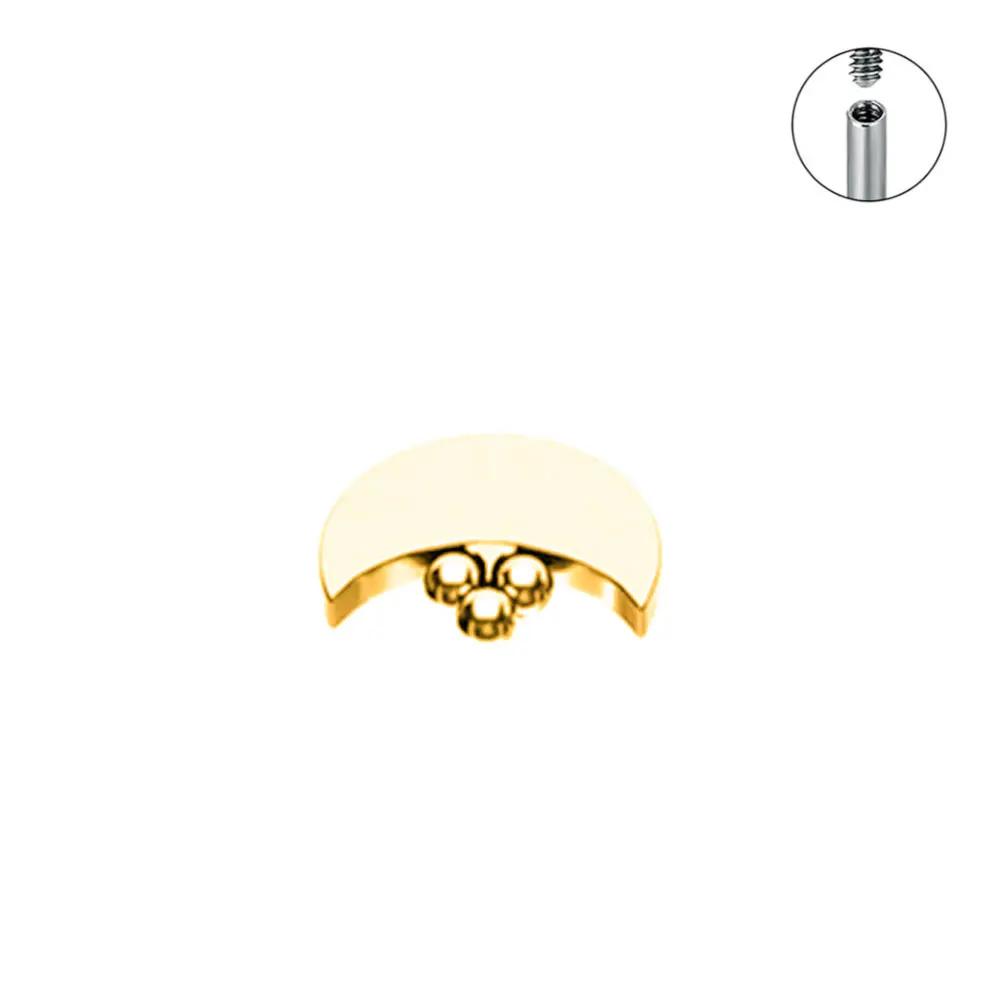10Pz F136 Titanio Stella Luna Micro Anchoria Dermica Piercing Top Skin Diver Superficiale Labret Lingua Sopracciglio Piercing Gioielli per il Corpo