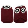 Pet Knitwear V Neck College Style Dog Knitted Autumn and Winter Vest for Cat Dog Rabbits ChinchillaWine Red M