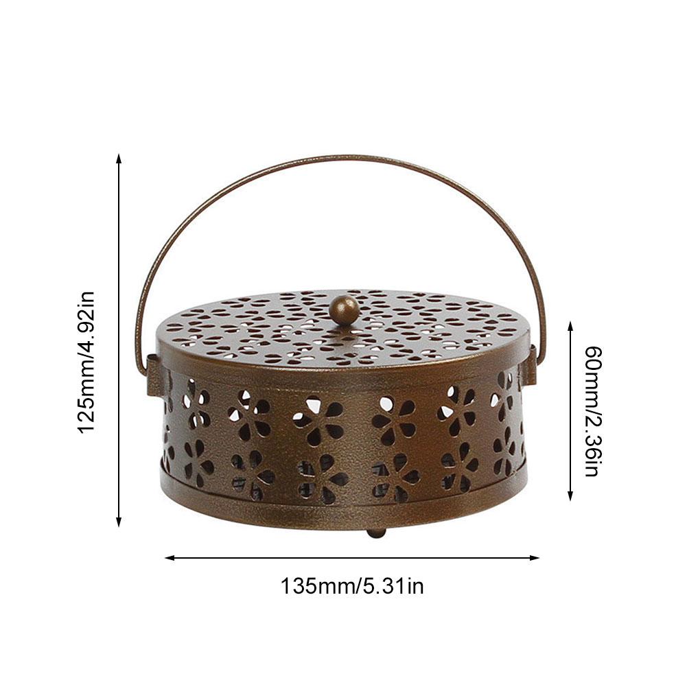 Iron Mosquito Coil Holder Portable Incense Holders Incense Burner Holder Home Insect Repellent Anti-Mosquito Decoration Crafts