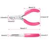 SPEEDWOX Mini Nippers, Small 3" Wire Cutter with Pink PVC Handle, Jewelry Pliers for Beading Jewelry Making DIY Craft Hobby Supplies