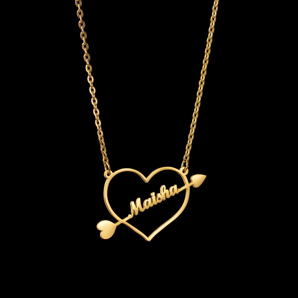 Atoztide 2022 New Customized Name Necklace Stainless Steel Letter Summer Choker Chain Pendant for Women Nameplate Gift