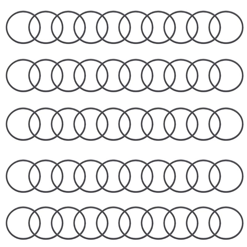 

Резиновые приводные ремни 1,2 мм для проигрывателей кассетных проигрывателей магнитофонов диаметром 25/28/30 мм 50 шт.