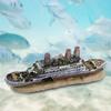 Titanic Lost Wrecked Boat Ship Aquarium Decoration Ornament Wreck Ornaments
