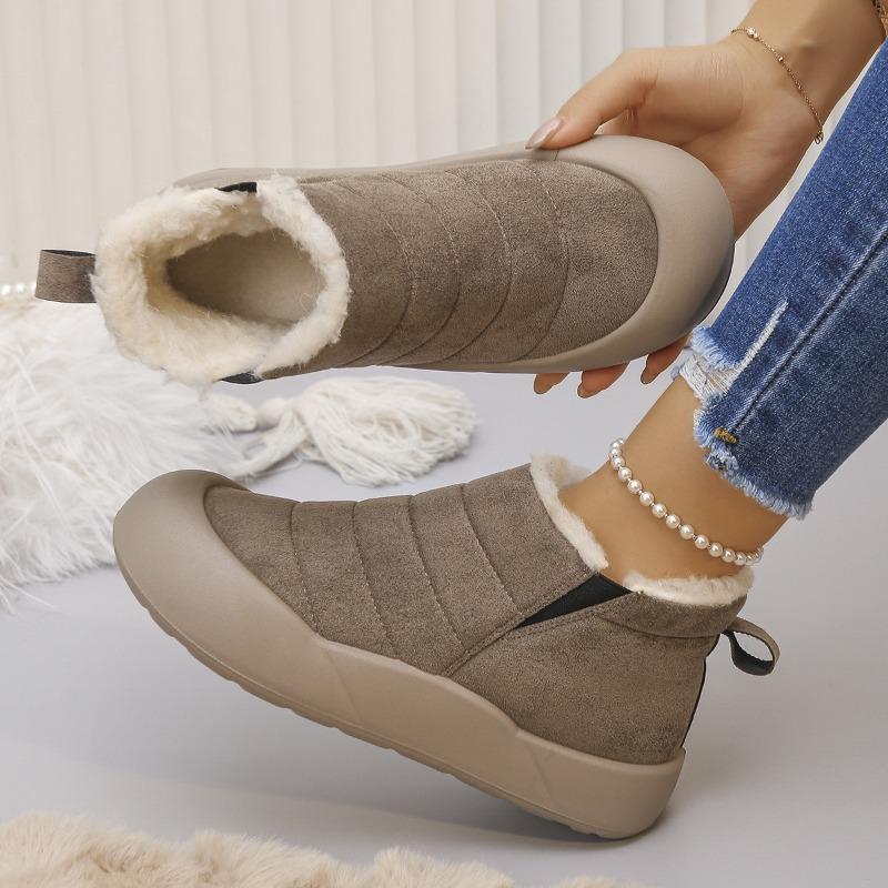 

Новая обувь, Обувь больших размеров, Зимние ботинки, Теплые, Флисовые и Утепленные хлопком ботинки, Женские водонепроницаемые и нескользящие 37 хаки