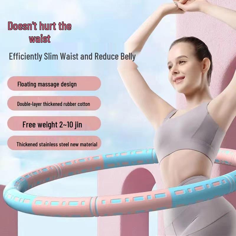 Gewichteter Abnehmbarer Hula Hoop für Fitness und Gewichtsverlust - Geeignet für Erwachsene und Kinder, Strafft den Bauch, Reduziert den Bauchumfang, Verbrennt Fett.