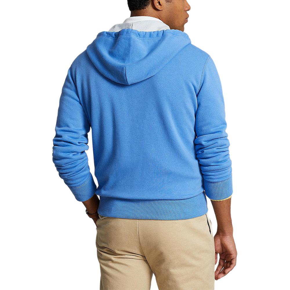Polo Ralph Lauren Zip Fleece Hoodie Jacket Men Jackets Blue MNPOKNI16823-529