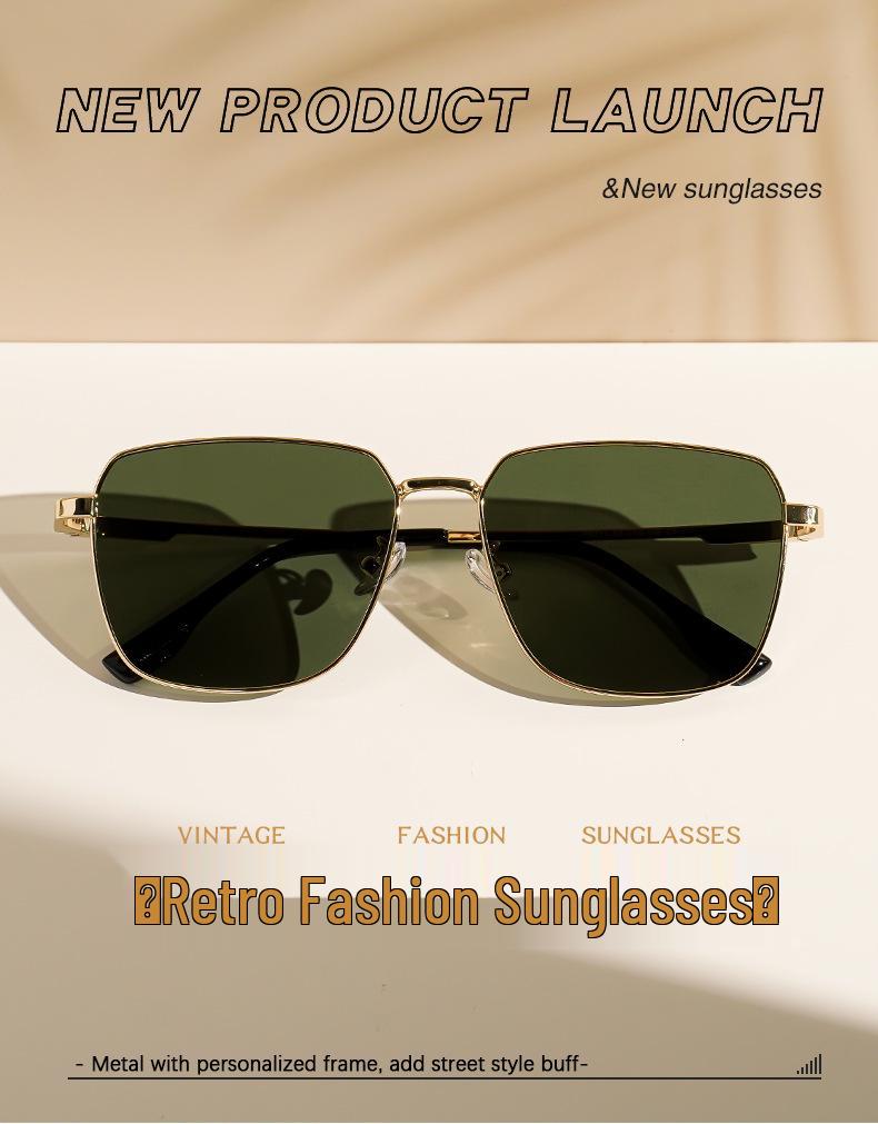 Trendy Women's Polarized Sunglasses 8711: High-End Metal Frame, UV Protection, Perfect for Driving and Style