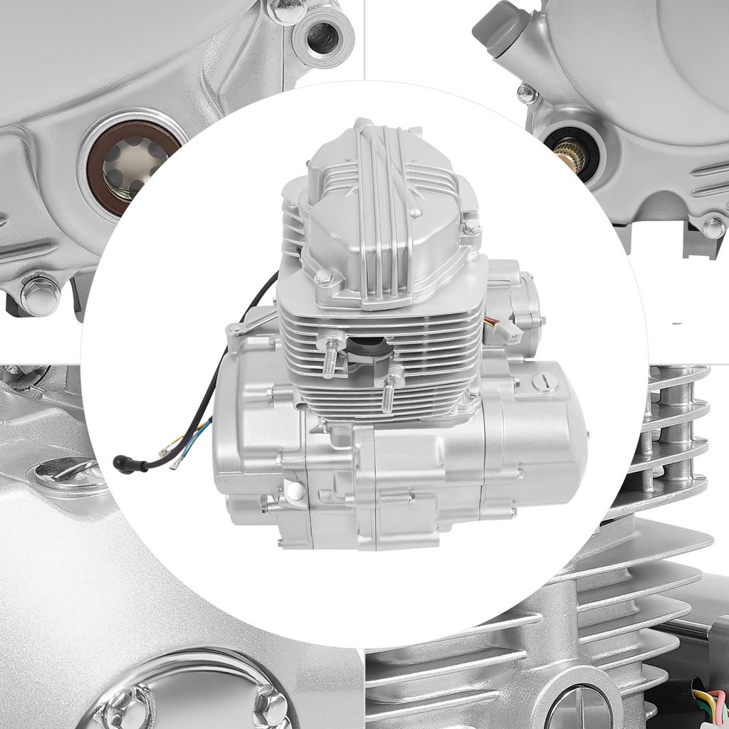 250CC four-stroke motorcycle engine, electric start vertical gasoline engine, with 5-speed manual transmission ATV engine
