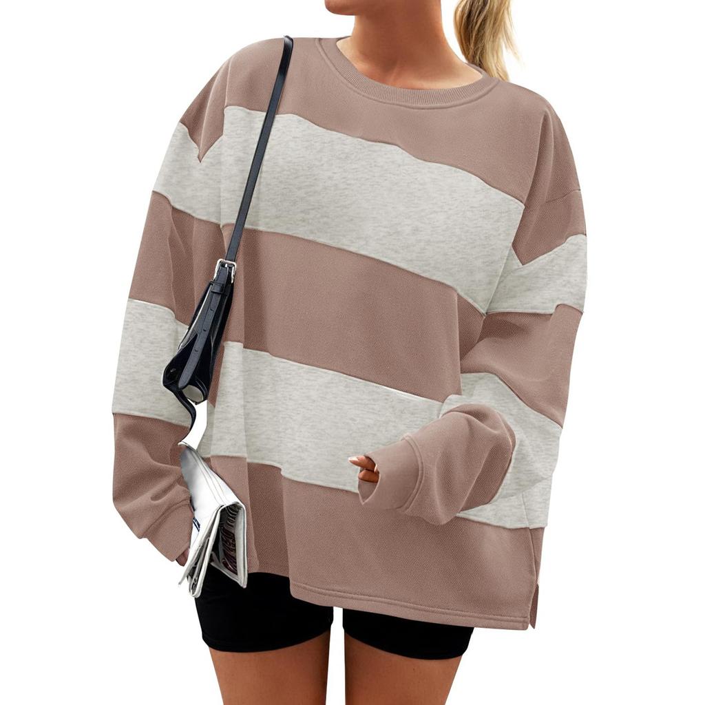 Damen Oversized Hoodies Fleece Sweatshirts Langarm Pullover Herbst Kleidung