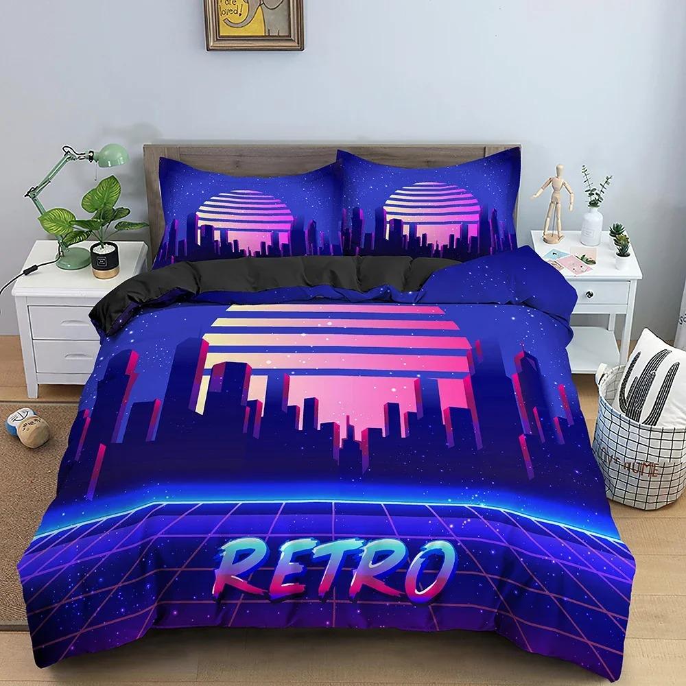 

Pillowcase Bedclothes with 3D Dreamcatcher Duvet Cover Set Abstract Sunset Bedding Set Comforter Cover Single Twin King Queen Tool 70x133cm 2pcs