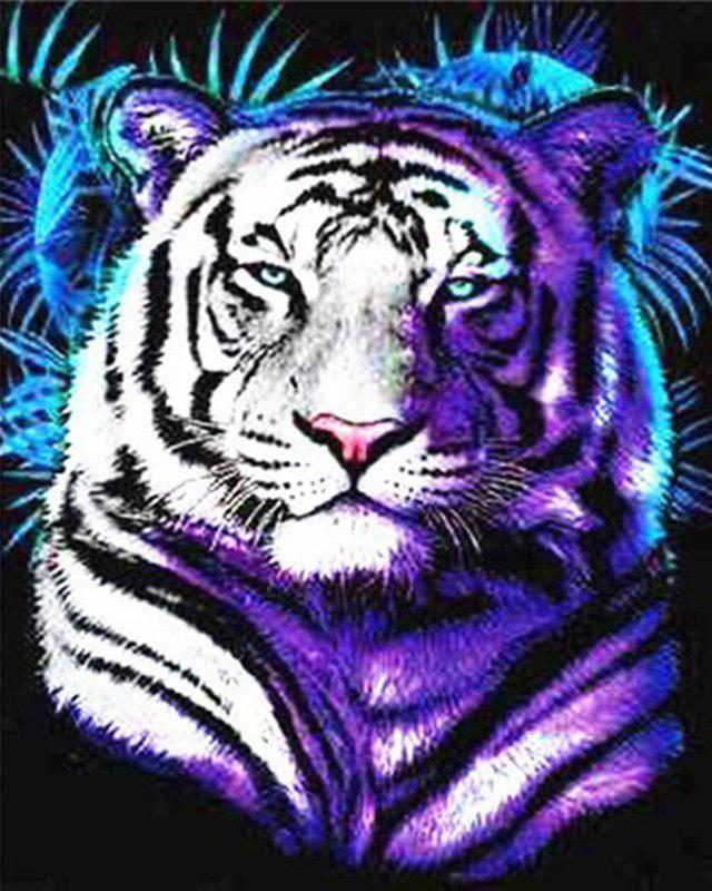 5D DIY Round / Square Diamond Painting Rhinoceros Animal Diamond Embroidery Cross Stitch Kit Cat Mosaic Picture Diamond Decoration Gift