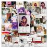 50 Adesivi Poster di Taylor Swift - Diario Stellare, Cover per Telefono, Decorazione per Casco