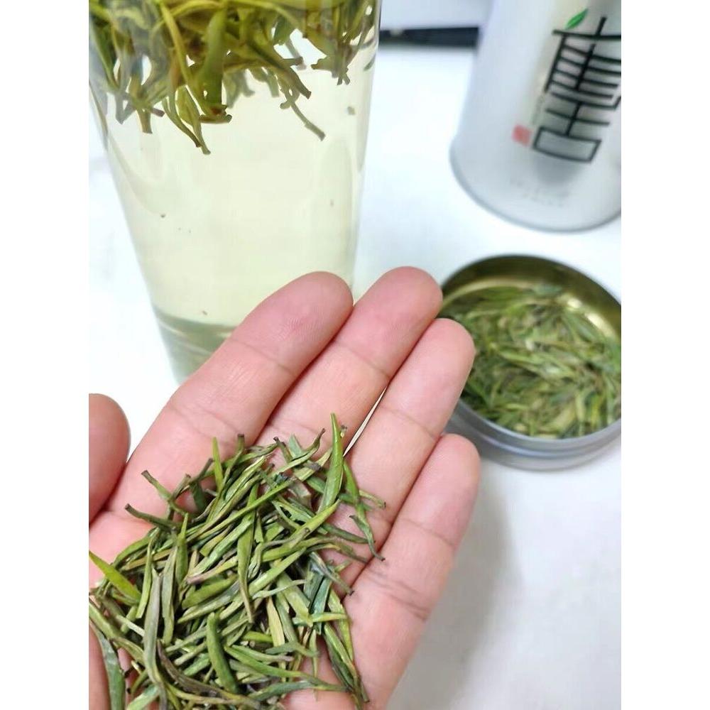 Ming Qian Silver Jar Que She Sparrow Tongue Chinese Green Tea 100g