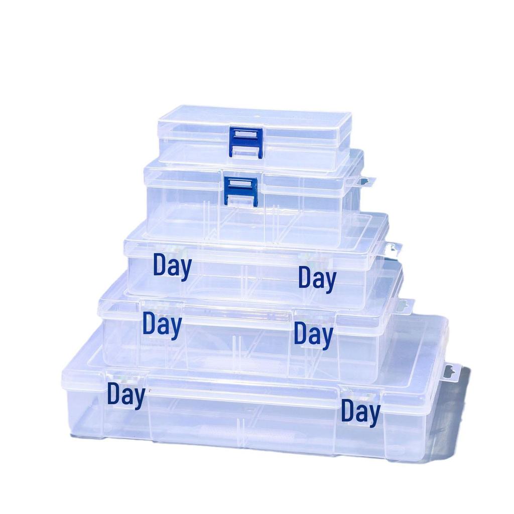 Przezroczyste Niebieskie Plastikowe Pudełko do Przechowywania Komponentów Elektronicznych i Małych Części