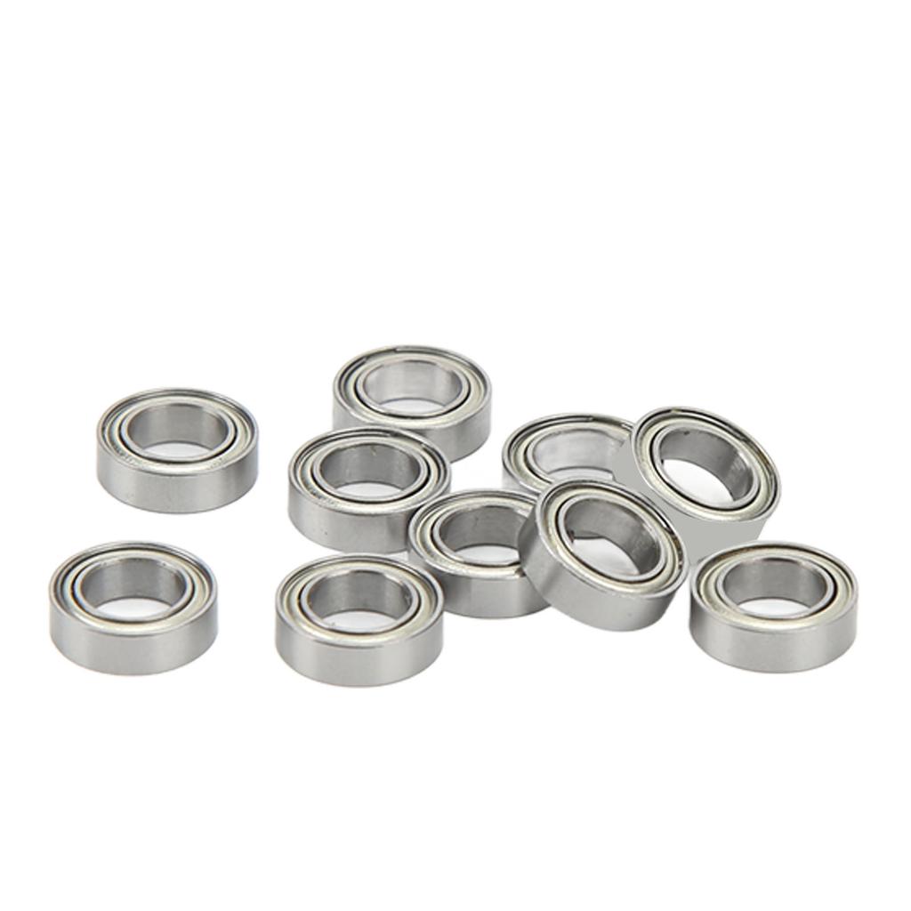10PCS RC Ball Bearings Set Steel Silver RC Ball Bearing Corrosion Resistant RC Accessories For 110