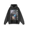 Unisex Oversized Hoodie With Cartoon Print Heavyweight Washed Cotton Streetwear