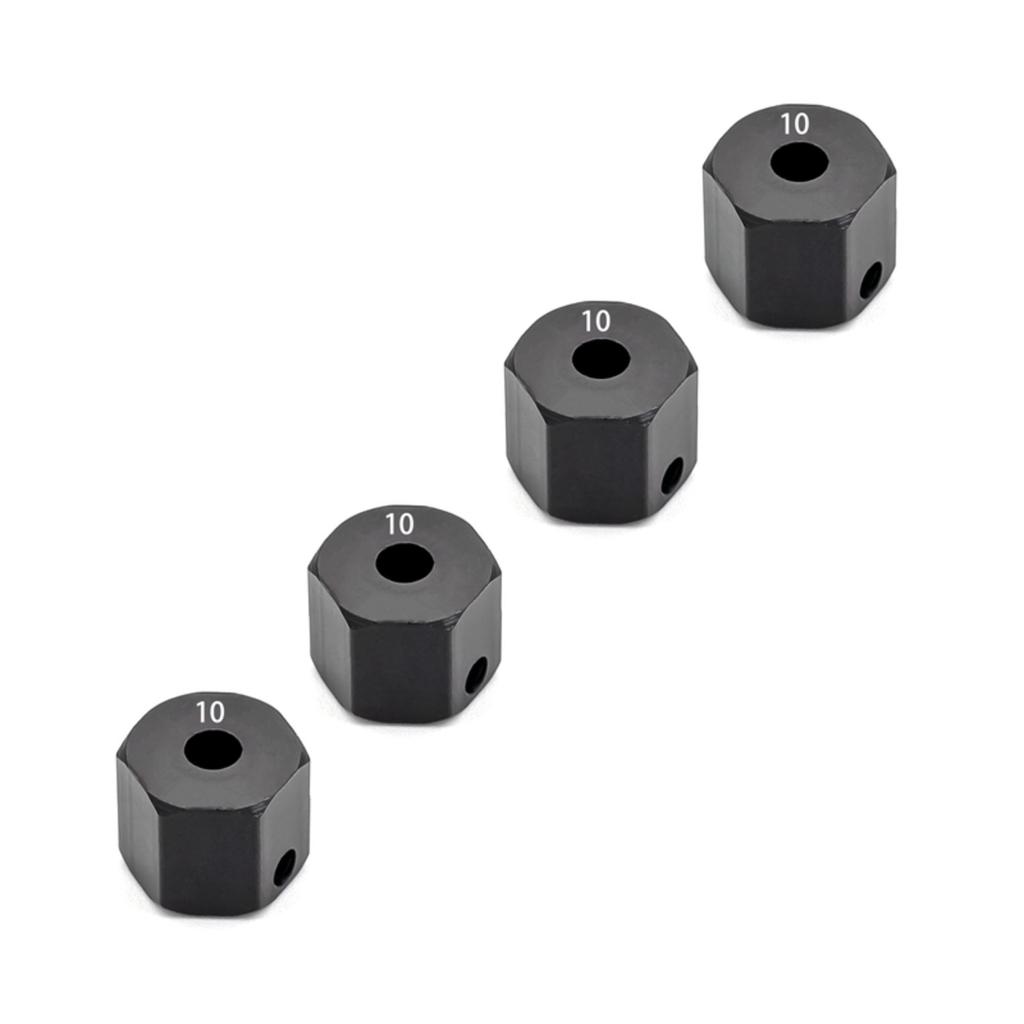 Aluminum Alloy 12mm Wheel Drive Hex Hub Adapter with Pins Replacement for Axial SCX10 90046 Tamiya CC01 1 10 Remote