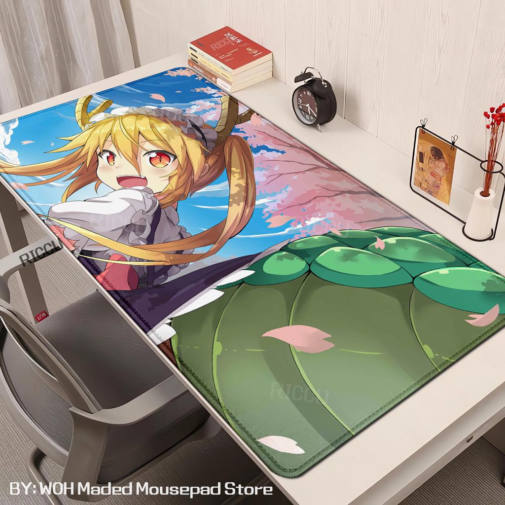 Miss Kobayashi Dragon Maid Mouse Pad Gaming Accessories Large Computer Playmat Carpet Anti-slip Laptop XXL Soft Micemat 400x900