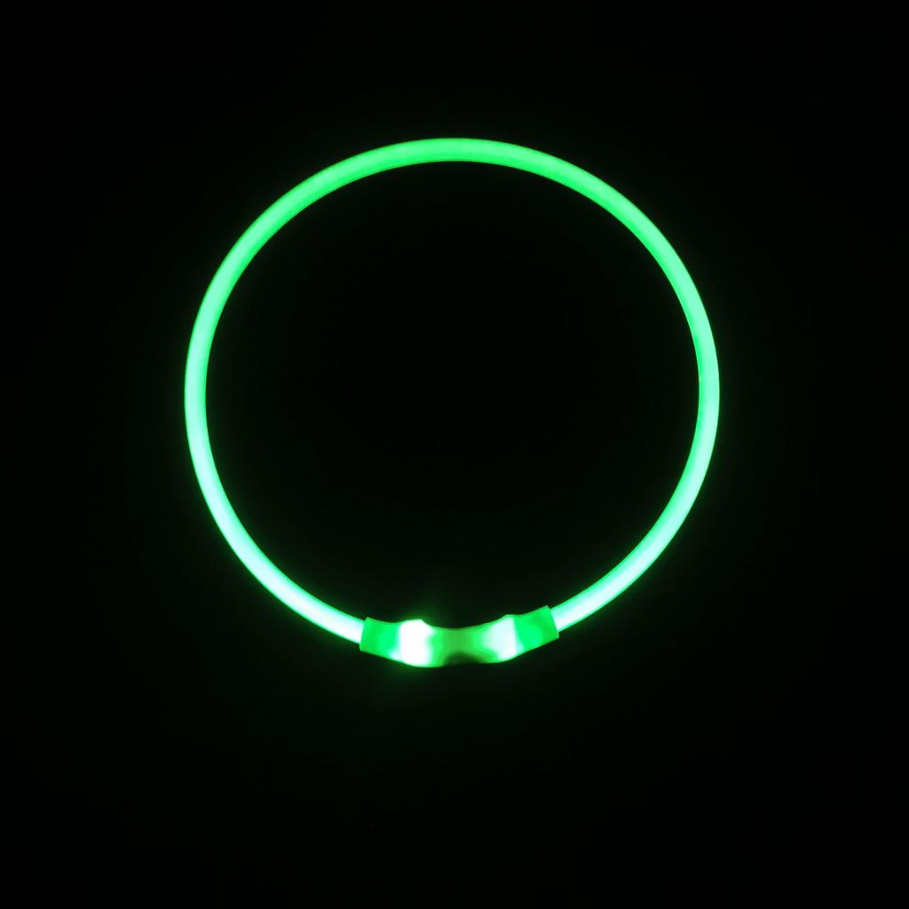 USB Rechargeable LED Dog Collar 3 Modes Glowing Light for Cats Dogs Pet Safety Night Walking Loss Prevention