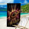 Custom Name Beach Towel Cleveland Cavaliers Logo Beach Towel, Soft Microfiber, Gift for Her/Him, Birthday, for Pool, Beach, Travel, Fan Gifts