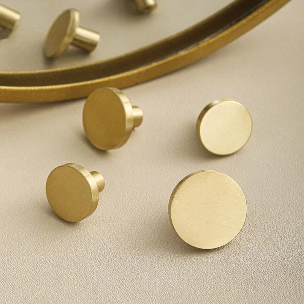 Solid Brass Small Furniture Cabinet Handle Bedroom Wardrobe Handle Cabinet Drawer Handle Home Kitchen Decoration Accessories