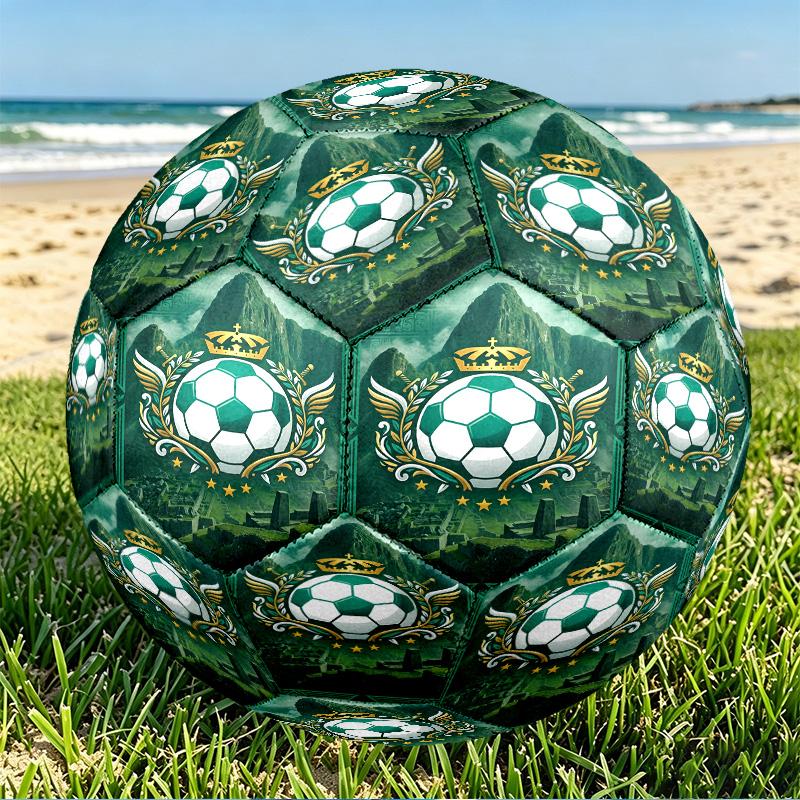 Club Santos Laguna Print Size 5 Soccer Ball, PU Wear Resistant Football for Match Training and Daily Practice, Birthday Gift for Soccer Fans