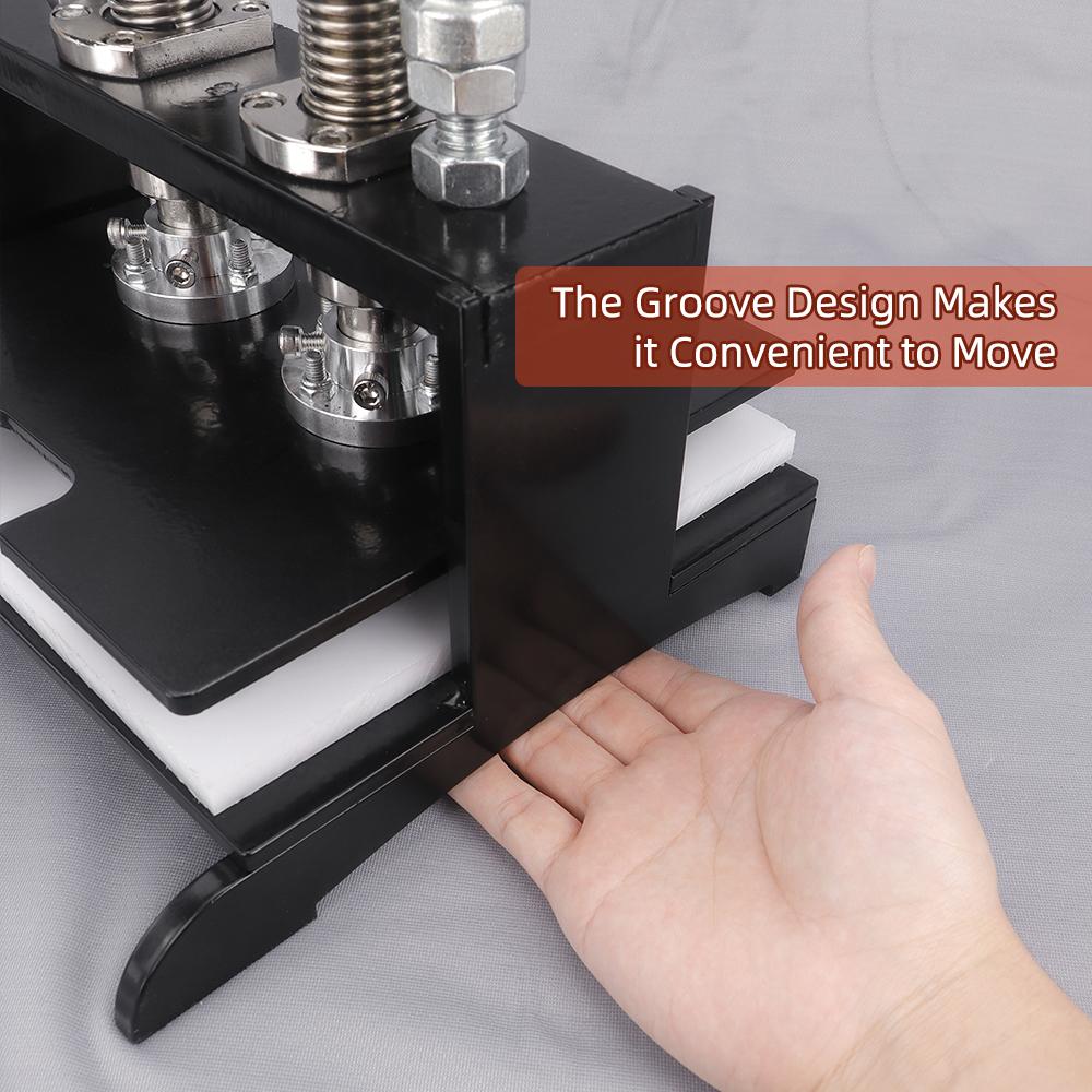 1pc DIY leathercraft cutting embossing machine, DIY hand manual operation press mold machine, suitable for metal and wooden dies