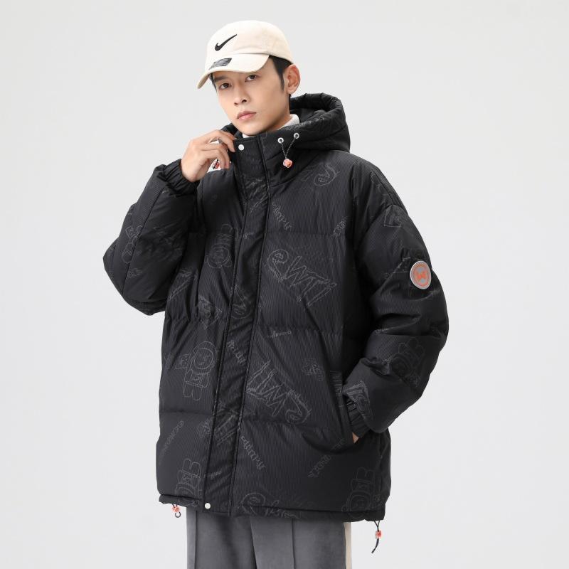 New Winter Hooded Down Jacket, Thickened, Warm and Cold-resistant, Youth Hong Kong Style Fashionable Jacket