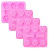 Silicone Molds Dog Paws And Bones Shape Set Of 4