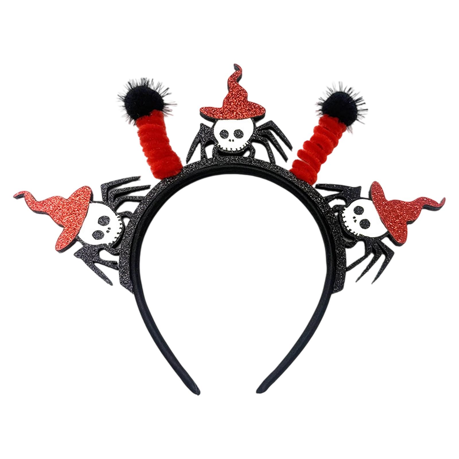 

Halloween Glitter Headband For Kids And Adults Party Decoration One Size красный