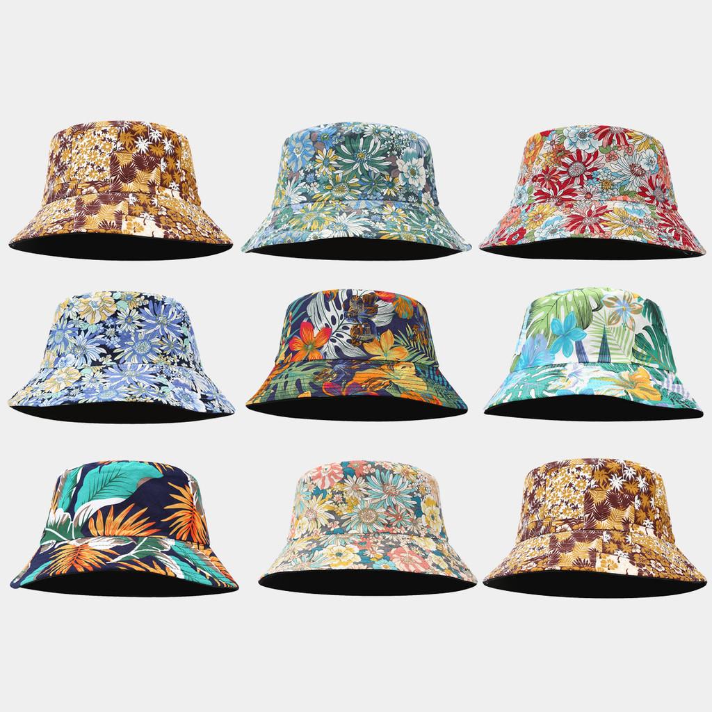 Outdoor Cotton Printed Wide Brim Fisherman Hat For Sun Protection And Breathability