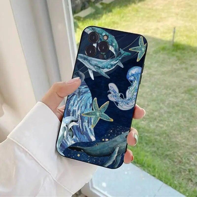 Pouzdro na telefon Whale pro iPhone Samsung Galaxy Redmi Xiaomi Oppo OnePlus Note SA 7 8 9 10 11 12 13 14 20 21 22 23 53 54 Pro Max Plus Ultra TPU Soft