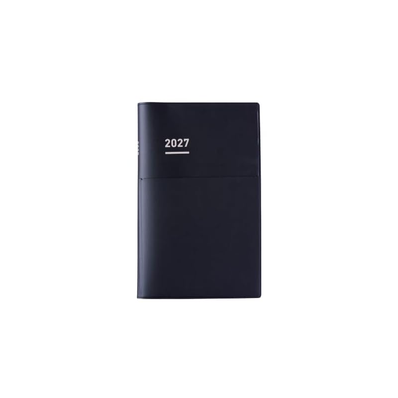 KOKUYO Jibun Techo Biz Planner 2027 Monthly/Weekly A5 Slim Matte Black (Ni-JB1D-27) - Starts December 2026