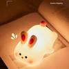 1/2Pcs Night Light Cute Rabbit Colorful Light Clap Lamp Pat Lamp Night Feeding Baby Bedroom  Kid's Gift