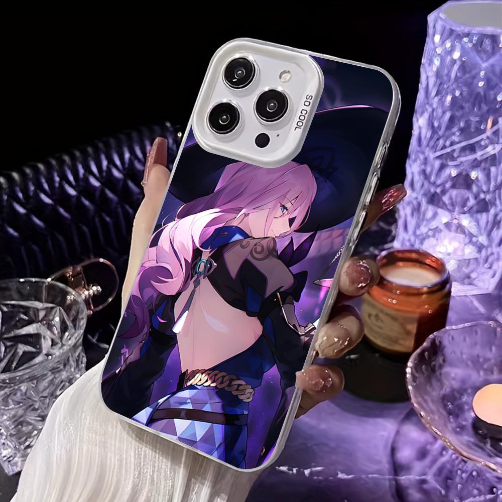 

HSR Jade White Translucent Mobile Phone Case for iPhone 17 16 15 14 13 12 11 X XR XS Air Pro Max Plus Colorful Cover iPhone 16 Pro Max