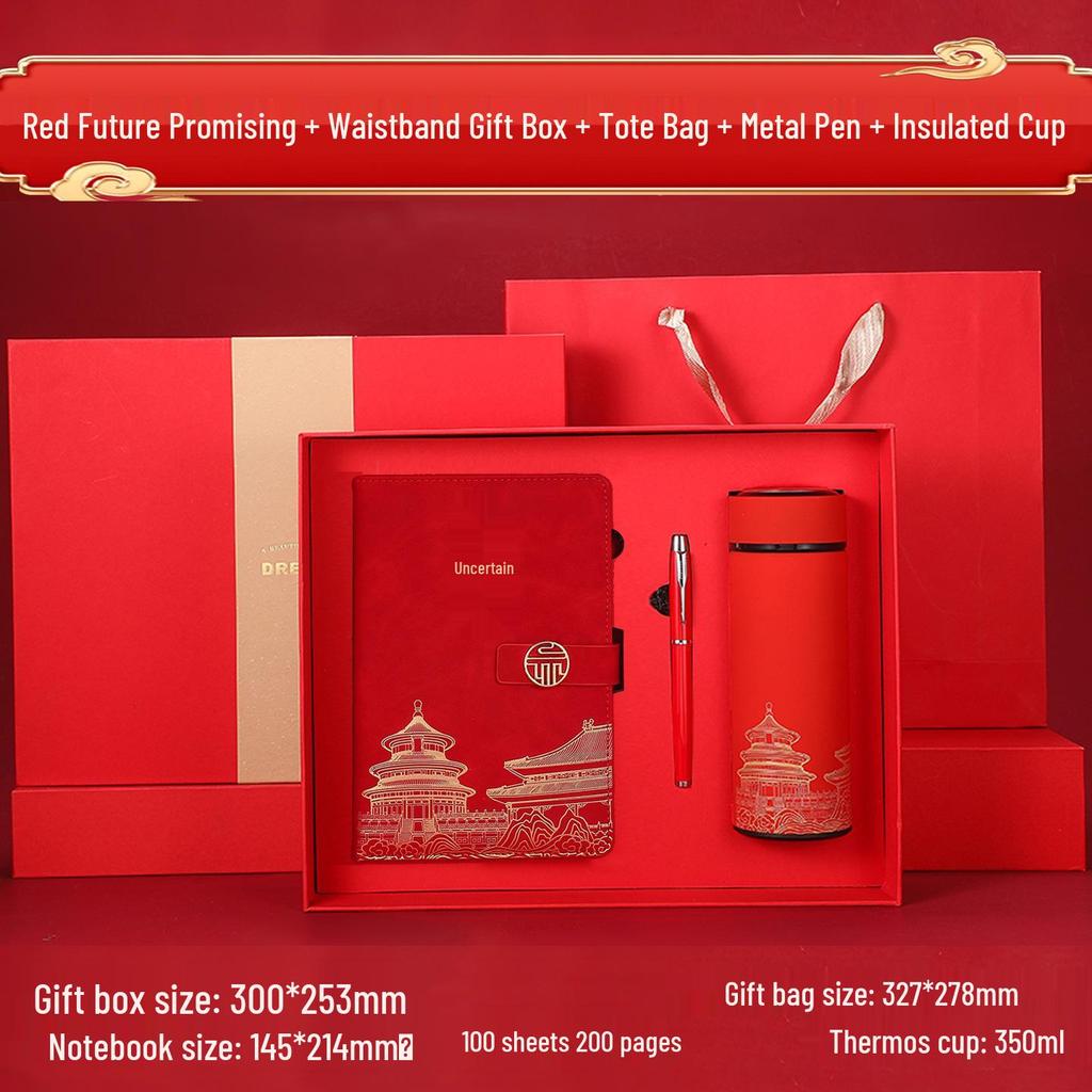 National Trend Thermos Cup Gift Set: Customizable Logo Coffee Mug for Corporate Events and Business Souvenirs