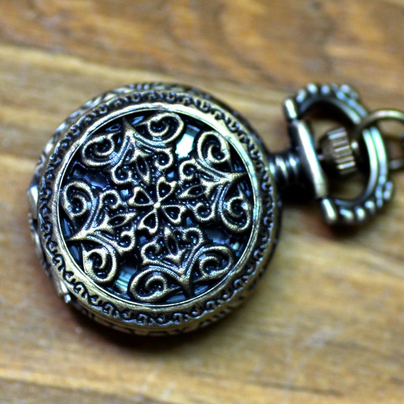 Retro Pocket Watch Men's and Women's Necklace Watch