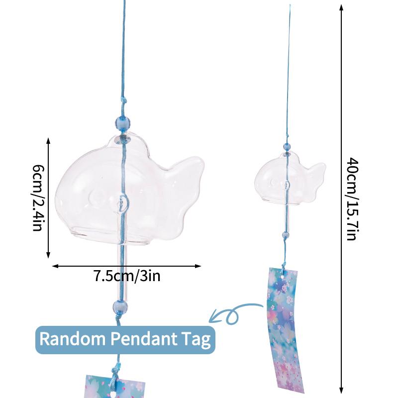 Japanese Sakura Glass Wind Chime Wind Bell Kawaii Room Decor Wind Campaigns Wall Decor Music Bell Sound Home Decoraitons