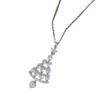 Zircon Star Christmas Tree Necklace and Earring Set – Elegant Winter Jewelry for Women