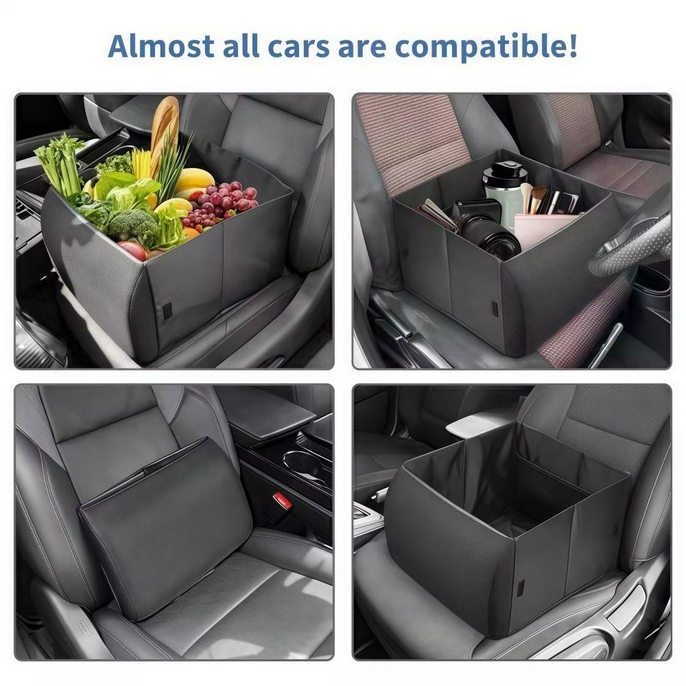 Rectangle Car Lumbar Support Cushion 2-in-1 Car Back Cushion  Back Support Trunk Storage
