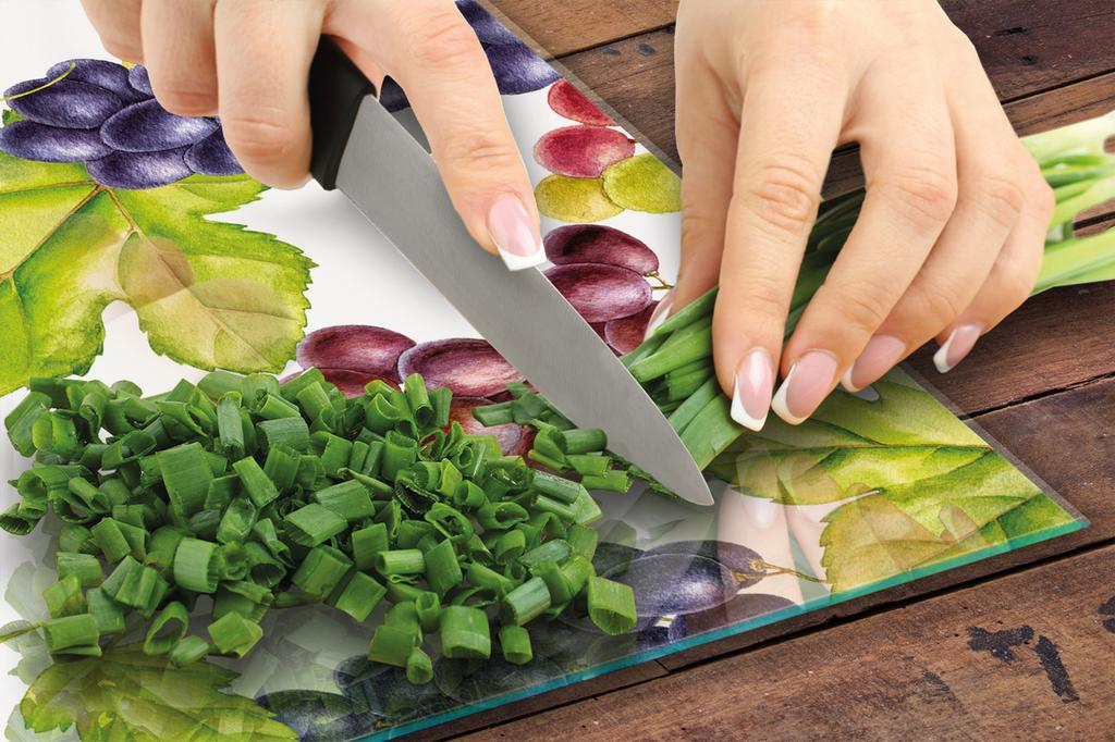 TAGLIERE IN VETRO 30x22 FRUTTA