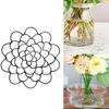 A34R 1 Stück Draht-Blumensteckhilfe - Blumenigel, Schwarzes Metall Biegsames Blumen Gitter 4 Zoll