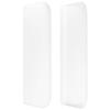 Tête de lit - MAISON EXCLUSIVE - Avec oreilles - Similicuir blanc - Hauteur réglable - Pieds en bois