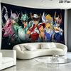 Saint Seiya Wall Tapestry Aesthetic Wall Hanging Printed Fabric Blanket Decorative Tapestries for Bedroom Living Room Home Decor